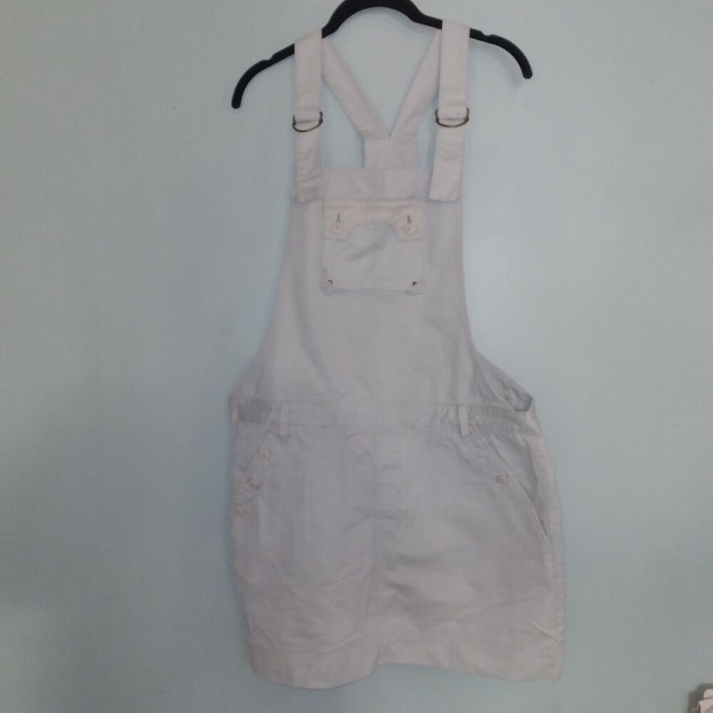 A. Kurtz Very Light Khaki Overall Skirt Size Large